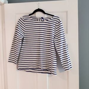 J. Crew blue and white striped top